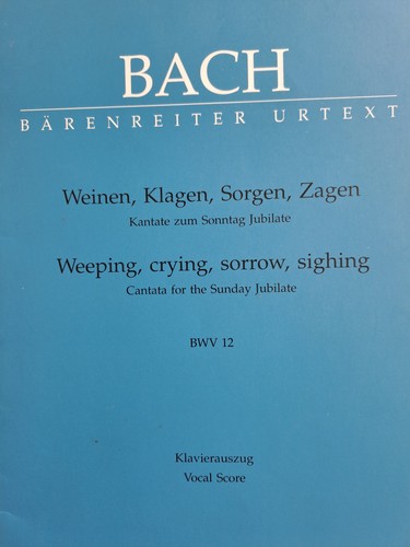 Bach kantate weinen - bach.,