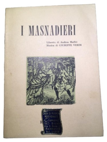 Giuseppe verdi masnadieri - verdi,