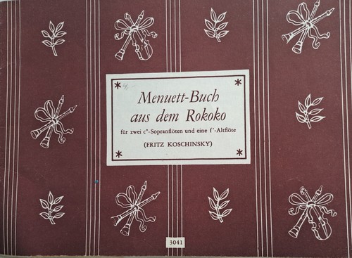 Menuett buch aus dem rokoko - aus,