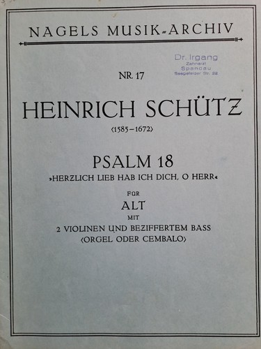 Psalm herzlich lieb hab - psalm,